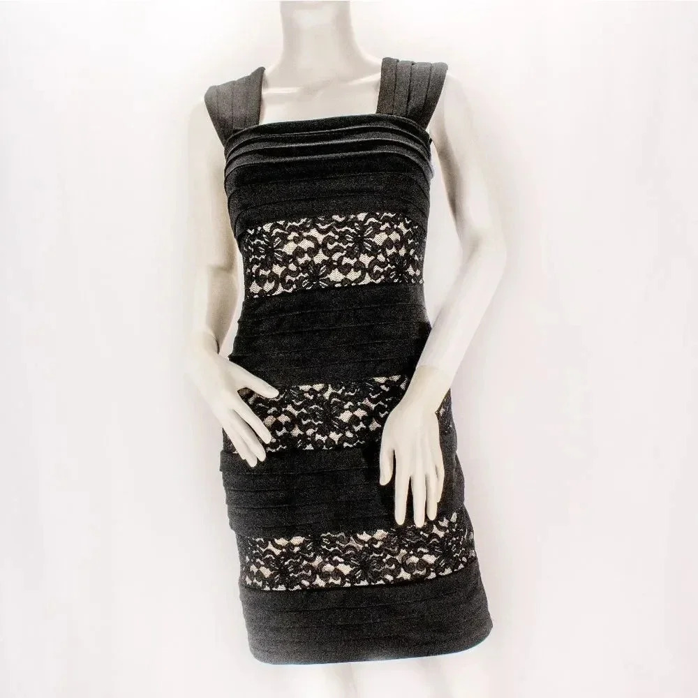 En Focus Studio Black Lace Dress
